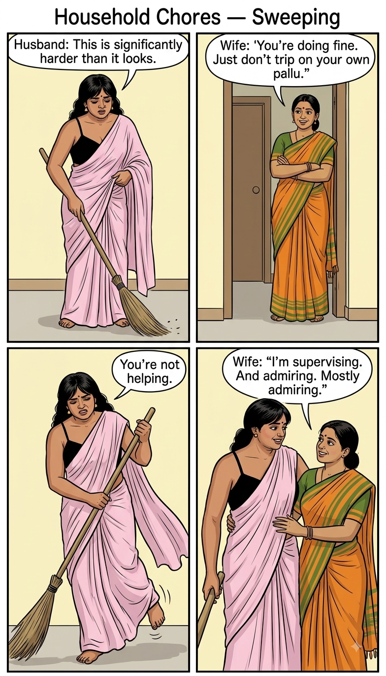 Sweeping chores