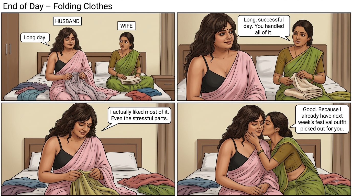 Folding clothes