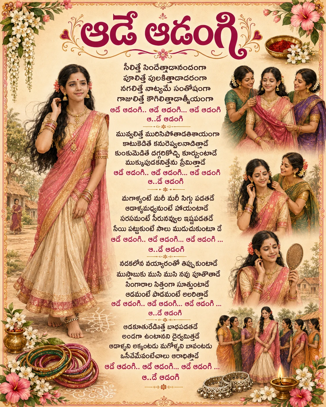 ఆడే ఆడంగి (మా అమ్మమ్మ నేర్పిన పాటకి రూప కల్పన)