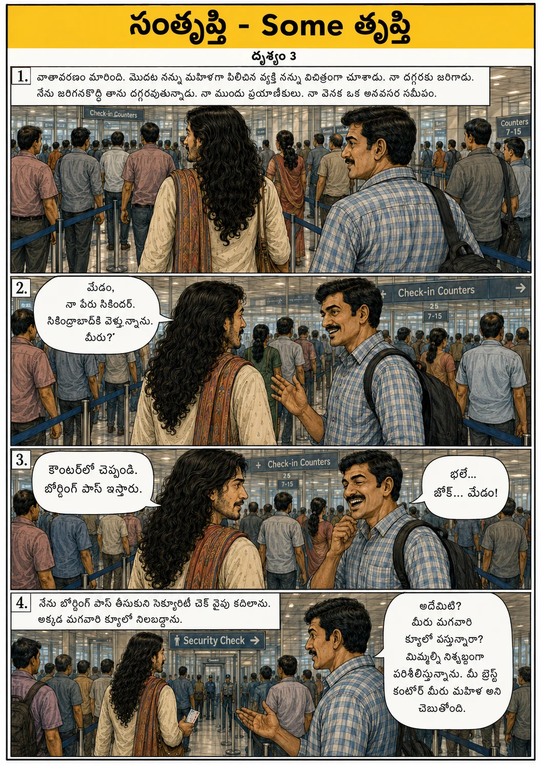 సంతృప్తి  - SOME తృప్తి (iN A JOURNEY) ,మొదటి భాగం - Slide 3