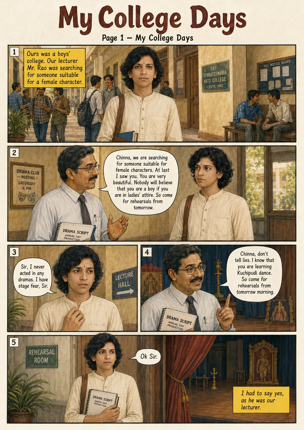 EPISODE 01  Chinna's College Days (Some Pages from Past)